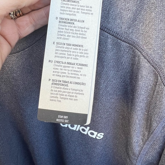 Adidas Design to Move Climalite short sleeve T-shirt Gray 2XL - Picture 6 of 7